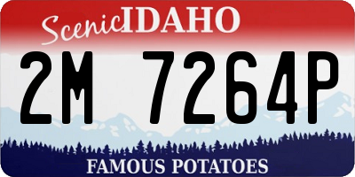 ID license plate 2M7264P