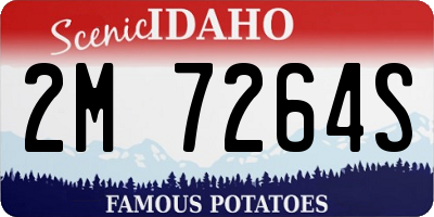 ID license plate 2M7264S