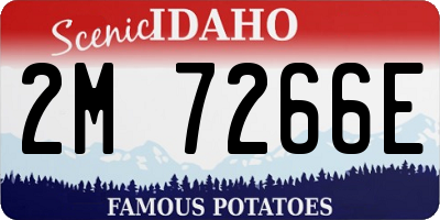 ID license plate 2M7266E