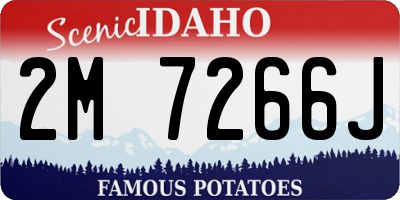 ID license plate 2M7266J