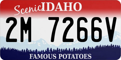 ID license plate 2M7266V
