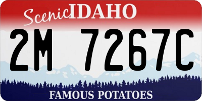 ID license plate 2M7267C