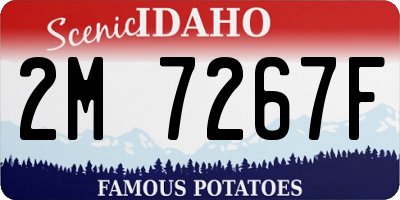 ID license plate 2M7267F