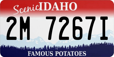 ID license plate 2M7267I
