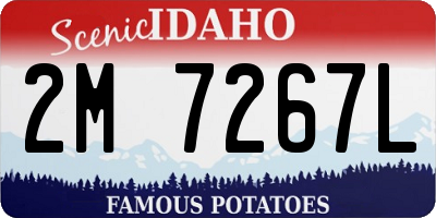 ID license plate 2M7267L