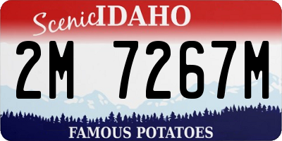 ID license plate 2M7267M