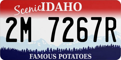 ID license plate 2M7267R