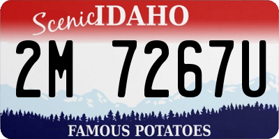 ID license plate 2M7267U