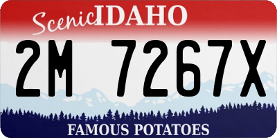 ID license plate 2M7267X