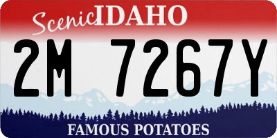 ID license plate 2M7267Y