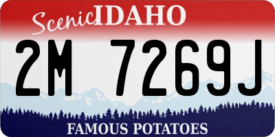 ID license plate 2M7269J