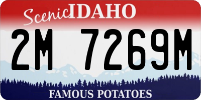 ID license plate 2M7269M