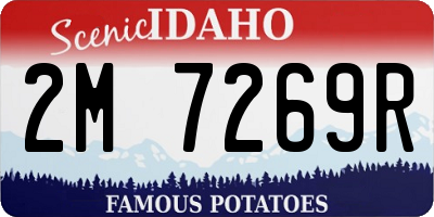 ID license plate 2M7269R
