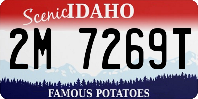 ID license plate 2M7269T