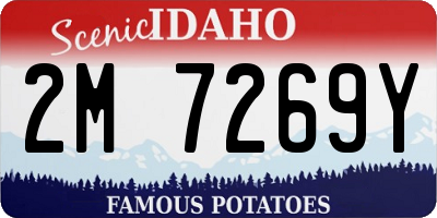 ID license plate 2M7269Y