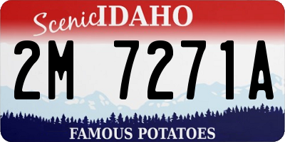 ID license plate 2M7271A