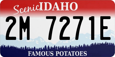 ID license plate 2M7271E