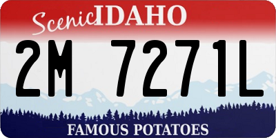 ID license plate 2M7271L