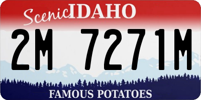 ID license plate 2M7271M