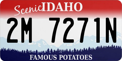 ID license plate 2M7271N