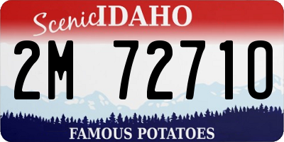 ID license plate 2M7271O