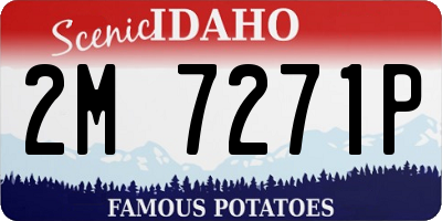ID license plate 2M7271P