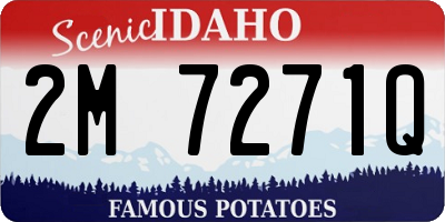 ID license plate 2M7271Q