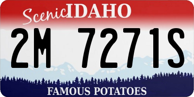 ID license plate 2M7271S