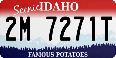 ID license plate 2M7271T