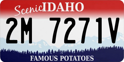 ID license plate 2M7271V
