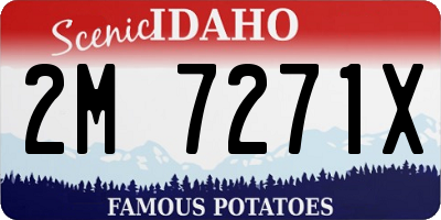 ID license plate 2M7271X