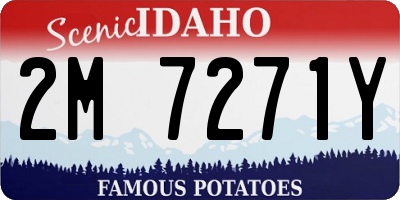 ID license plate 2M7271Y