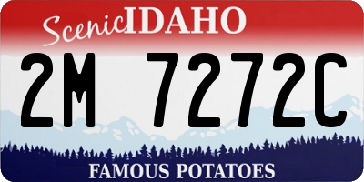 ID license plate 2M7272C