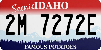 ID license plate 2M7272E