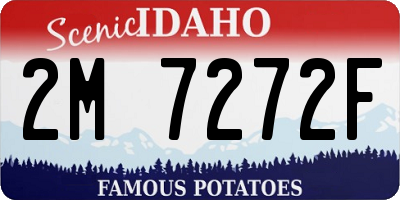 ID license plate 2M7272F