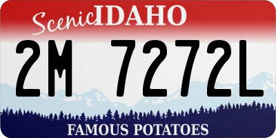 ID license plate 2M7272L