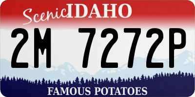 ID license plate 2M7272P