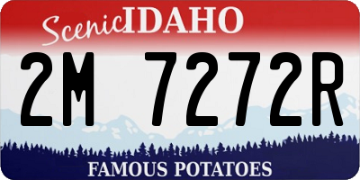 ID license plate 2M7272R