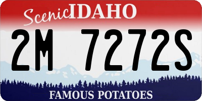 ID license plate 2M7272S