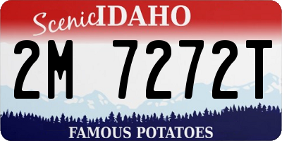 ID license plate 2M7272T