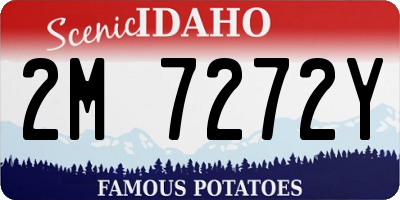 ID license plate 2M7272Y