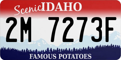 ID license plate 2M7273F