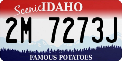 ID license plate 2M7273J