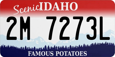 ID license plate 2M7273L