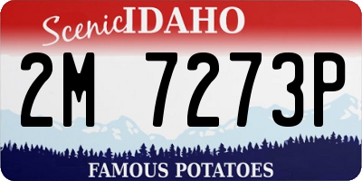 ID license plate 2M7273P