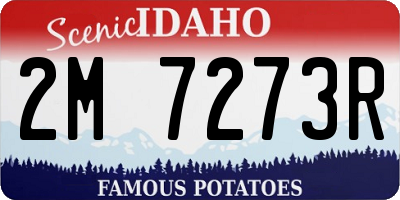 ID license plate 2M7273R