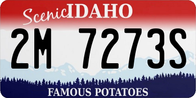 ID license plate 2M7273S