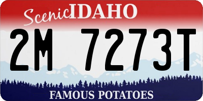 ID license plate 2M7273T