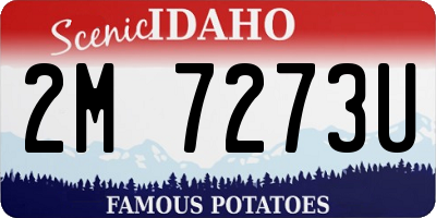 ID license plate 2M7273U