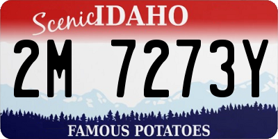 ID license plate 2M7273Y